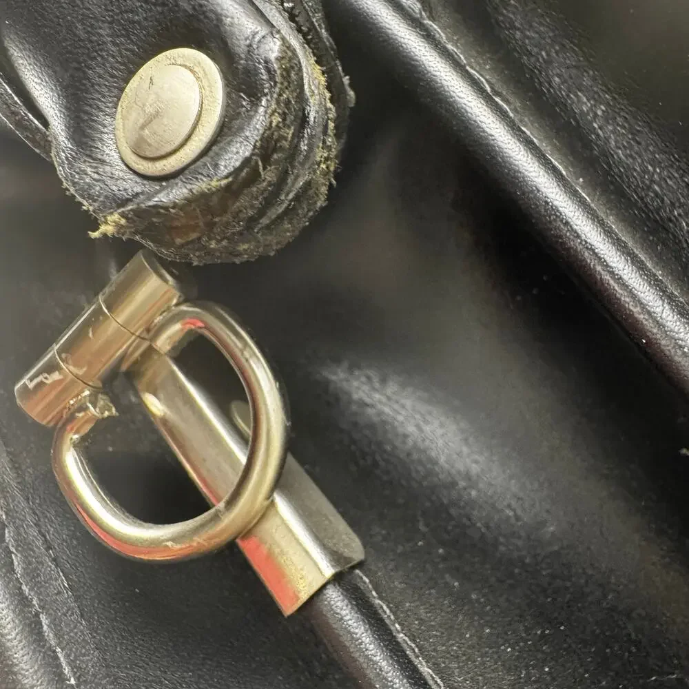 Schlesinger Black Leather Trim Attache Briefcase Combination Locking File Doctor